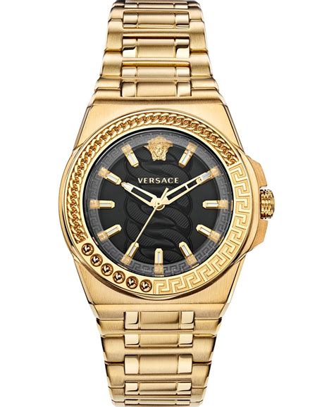 Versace Women's Swiss Chain Reaction Gold Ion